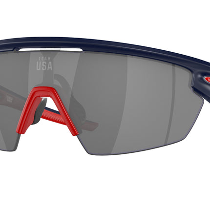 Oakley SPHAERA OO9403 Shield Sunglasses  940313-Matte Navy 36-130-136 - Color Map Blue