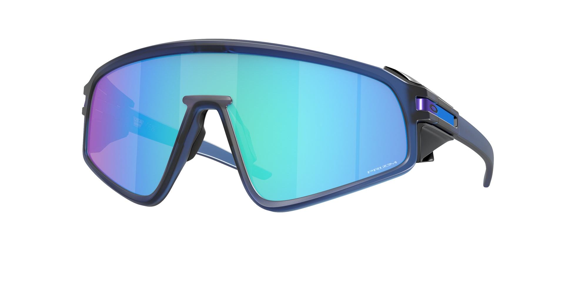 Oakley LATCH PANEL OO9404 Shield Sunglasses  940406-Matte Transparent Navy 36-126-135 - Color Map Blue