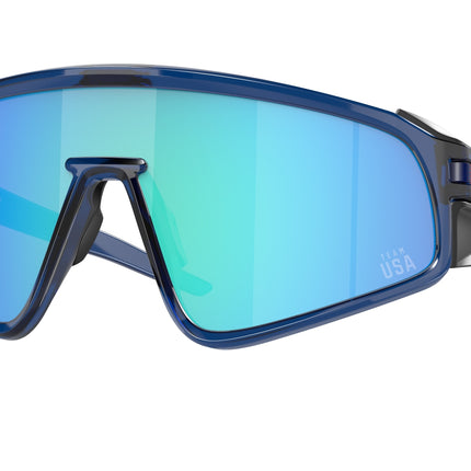 Oakley LATCH PANEL OO9404 Shield Sunglasses  940409-Transparent Blue 36-126-135 - Color Map Blue
