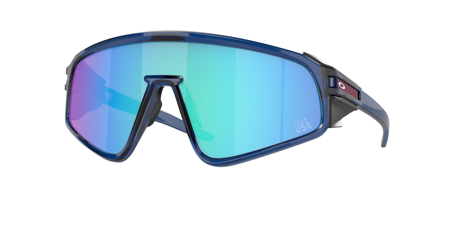 Oakley LATCH PANEL OO9404 Shield Sunglasses  940409-Transparent Blue 36-126-135 - Color Map Blue