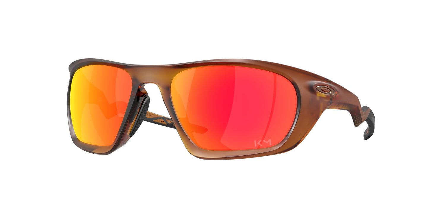 Oakley LATERALIS OO9431 Rectangle Sunglasses  943116-Matte Dark Amber 60-126-19 - Color Map Brown