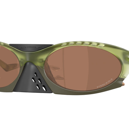 Oakley PLANTARIS OO9437 Oval Sunglasses  943703-Matte Transparent Fern 63-126-19 - Color Map Green