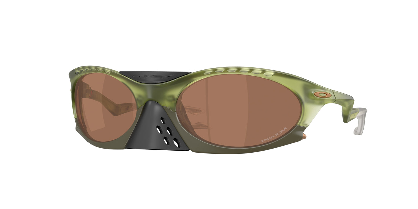 Oakley PLANTARIS OO9437 Oval Sunglasses  943703-Matte Transparent Fern 63-126-19 - Color Map Green