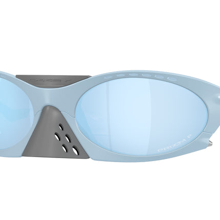 Oakley PLANTARIS OO9437 Oval Sunglasses  943704-Matte Stonewash 63-126-19 - Color Map Grey
