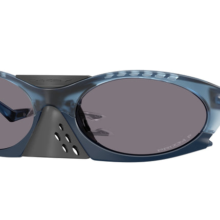 Oakley PLANTARIS OO9437 Oval Sunglasses  943709-Matte Transparent Abyss 63-126-19 - Color Map Blue