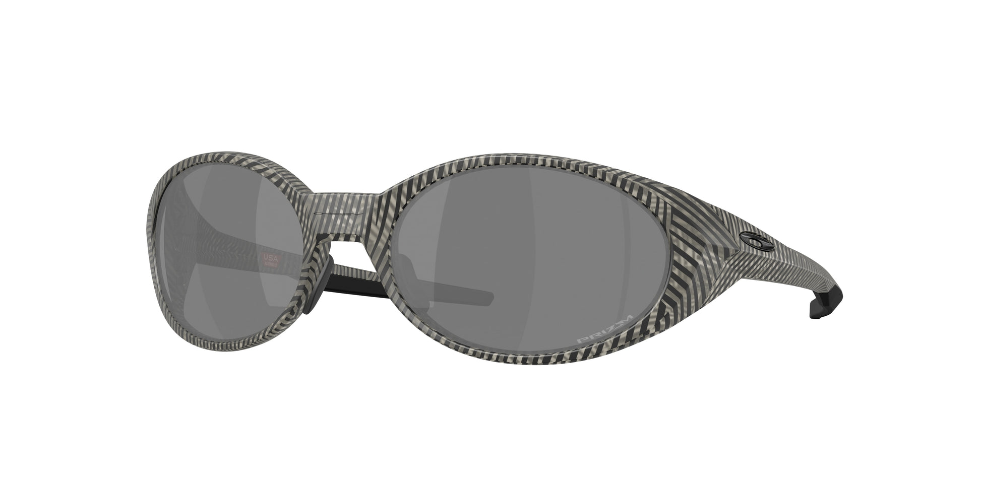 Oakley EYEJACKET REDUX OO9438 Rectangle Sunglasses  943827-Matte Grey Ink Fingerprint 58-137-19 - Color Map Black