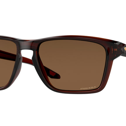 Oakley SYLAS OO9448 Rectangle Sunglasses  944802-Polished Rootbeer 57-142-17 - Color Map Brown