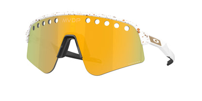 Oakley SUTRO LITE SWEEP OO9465 Shield Sunglasses  946533-Red/Gold Splatter 39-138-139 - Color Map Red