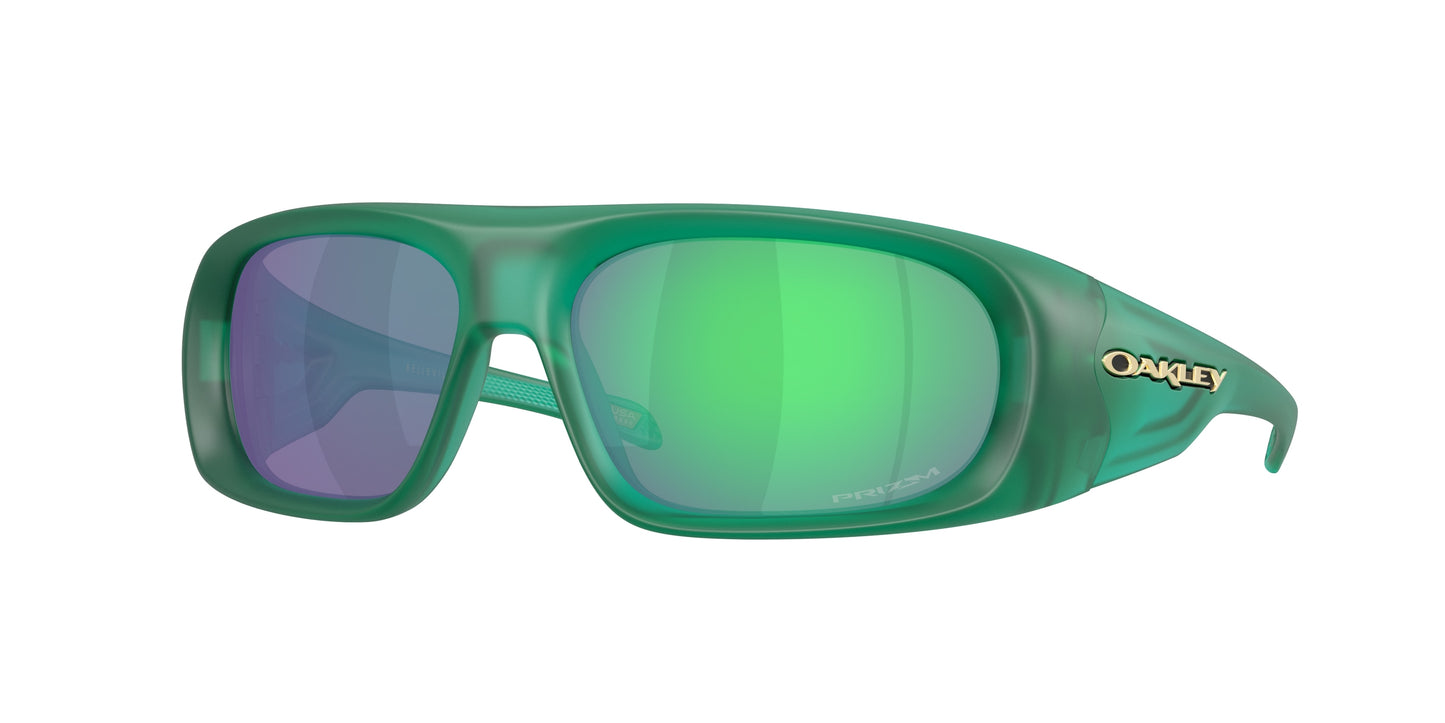 Oakley BELLEVILLE OO9491 Rectangle Sunglasses  949104-Matte Transparent Viridian 61-130-16 - Color Map Green