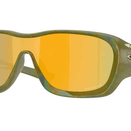 Oakley DE LA SALLE OO9493 Rectangle Sunglasses  949305-Fern Spacedust 30-140-130 - Color Map Green