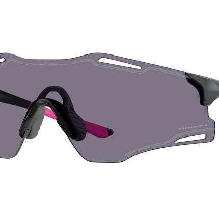 Oakley CYBR ZERO OO9512D Rectangle Sunglasses  951205-Polished Carbon 39-125-139 - Color Map Grey