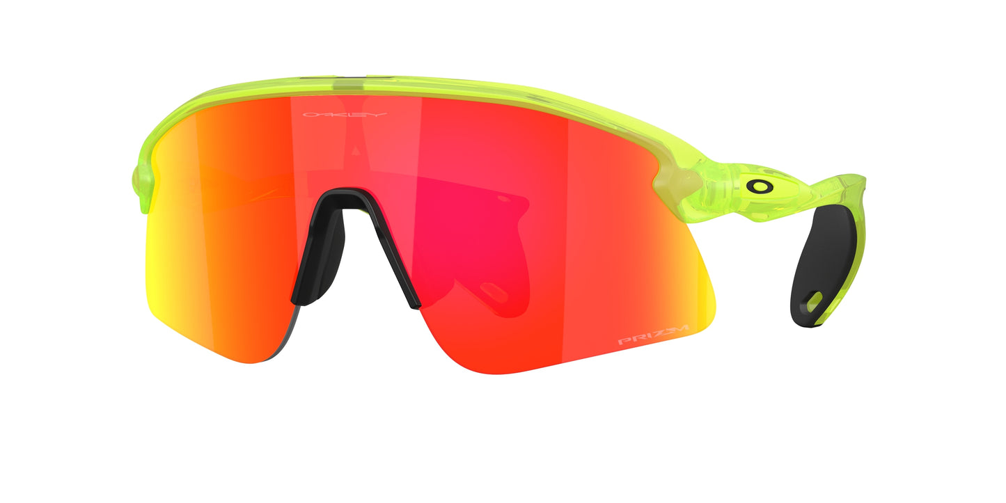 Oakley STUNT DEVIL S OO9518 Rectangle Sunglasses  951803-Matte Uranium 136-137-136 - Color Map Green