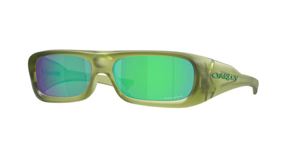 Oakley PERMIAN OO9520 Rectangle Sunglasses  952004-Matte Transparent Fern 59-140-15 - Color Map Green