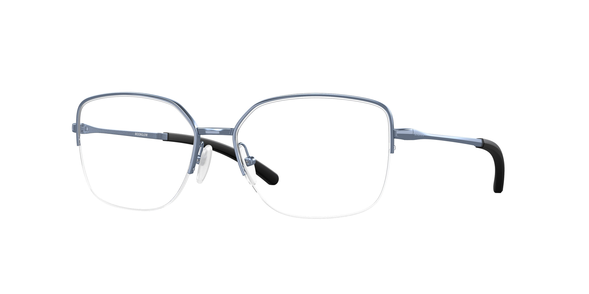 Oakley Optical MOONGLOW OX3006 Round Eyeglasses  300603-Polished Stonewash 55-140-16 - Color Map Blue