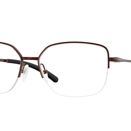 Oakley Optical MOONGLOW OX3006 Round Eyeglasses  300607-Satin Grenache 55-140-16 - Color Map Red