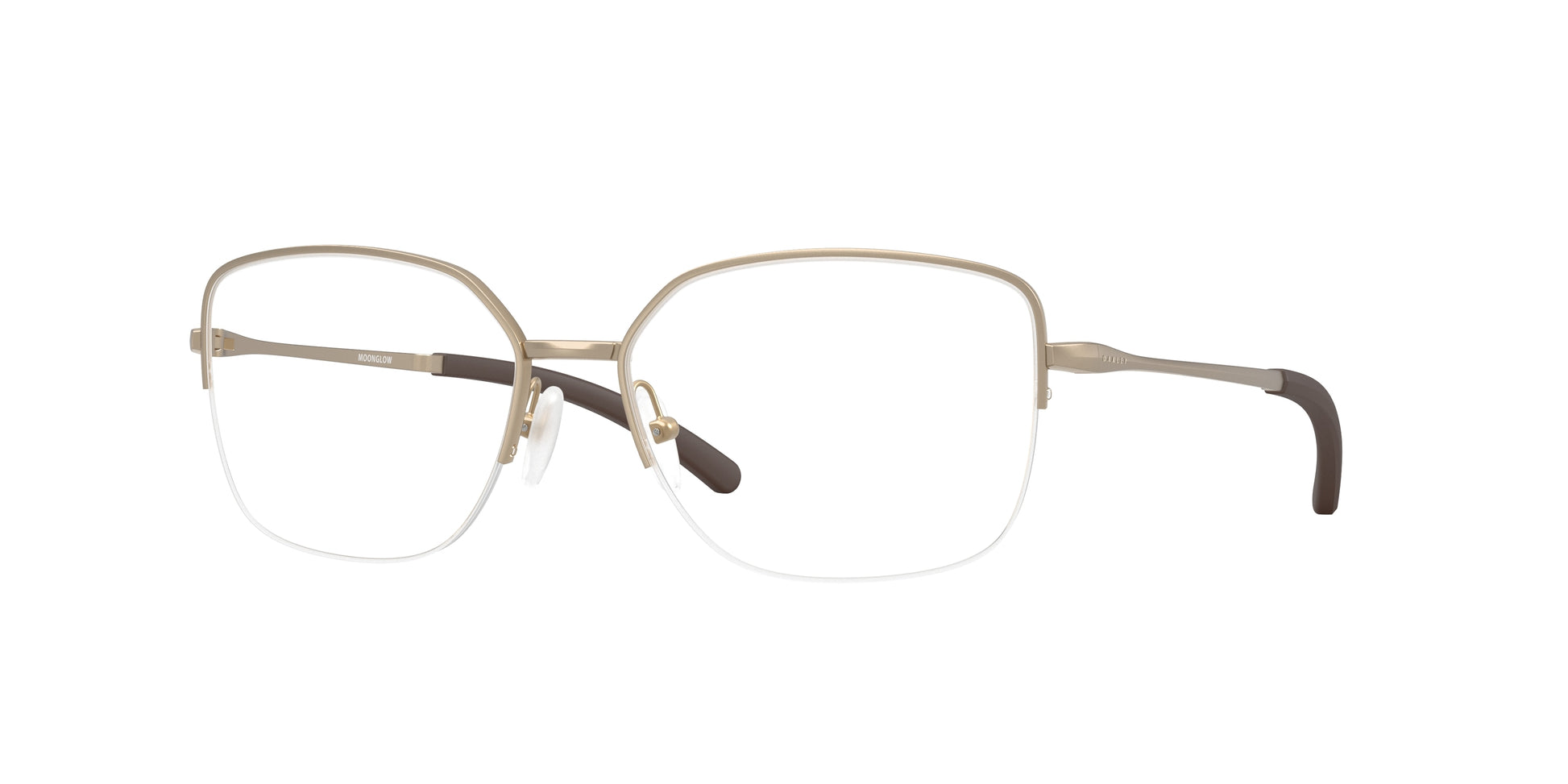 Oakley Optical MOONGLOW OX3006 Round Eyeglasses  300609-Satin Champagne 55-140-16 - Color Map Yellow