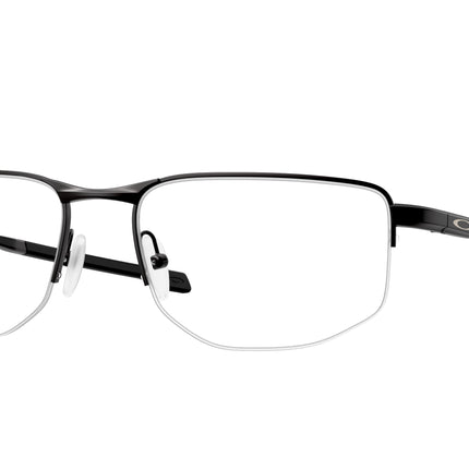 Oakley Optical ADDAMS 0.5 OX3035 Rectangle Eyeglasses  303501-Satin Black 56-140-18 - Color Map Black