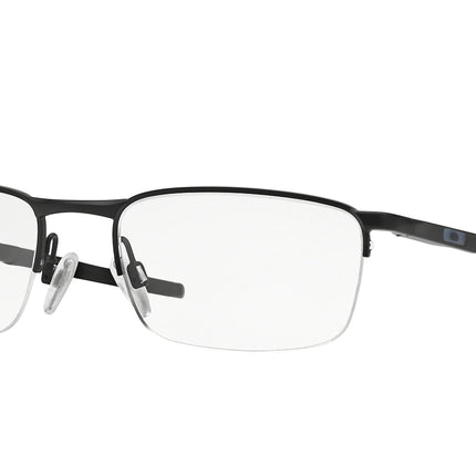 Oakley Optical BARRELHOUSE 0.5 OX3174 Rectangle Eyeglasses  317401-Matte Black 53-139-18 - Color Map Black