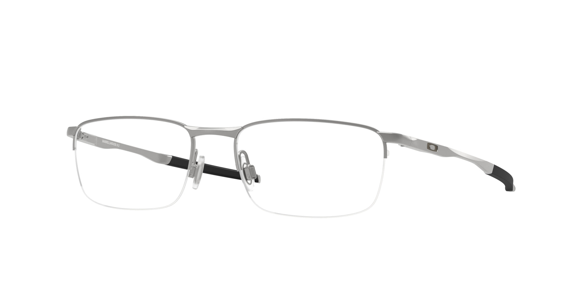 Oakley Optical BARRELHOUSE 0.5 OX3174 Rectangle Eyeglasses  317407-Titanium 53-139-18 - Color Map Grey