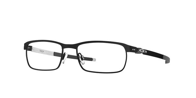 Oakley Optical TINCUP OX3184 Rectangle Eyeglasses  318401-Powder Coal 54-135-17 - Color Map Black