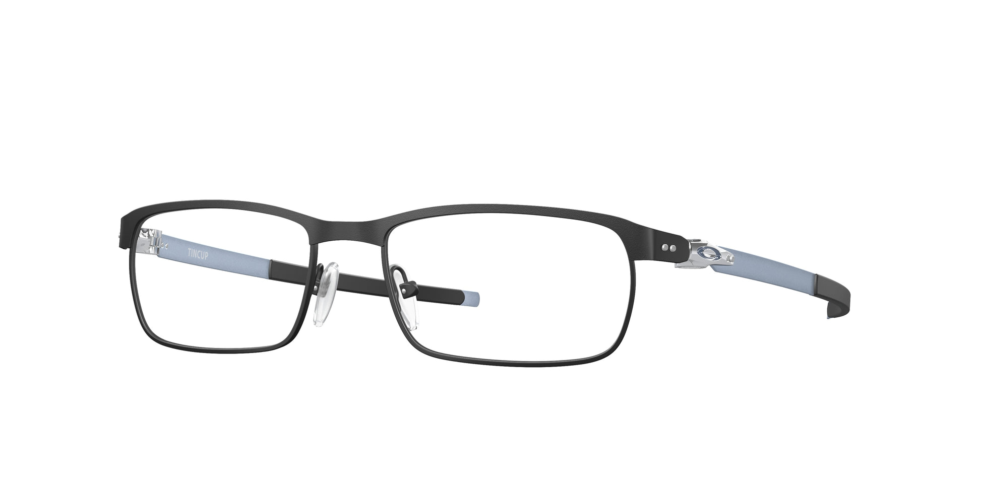 Oakley Optical TINCUP OX3184 Rectangle Eyeglasses  318414-Powder Black 54-135-17 - Color Map Black