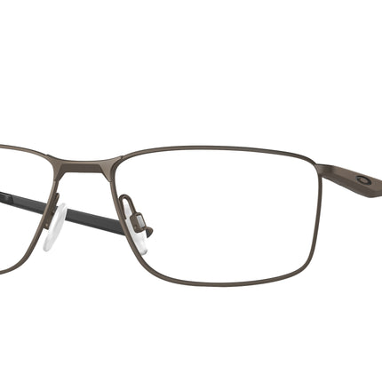 Oakley Optical SOCKET 5.0 OX3217 Rectangle Eyeglasses  321702-Satin Pewter 57-140-17 - Color Map Brown