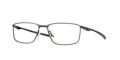 Oakley Optical SOCKET 5.0 OX3217 Rectangle Eyeglasses  321702-Satin Pewter 57-140-17 - Color Map Brown