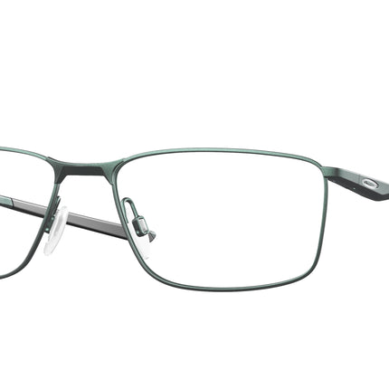 Oakley Optical SOCKET 5.0 OX3217 Rectangle Eyeglasses  321714-Dark Matte Silver/Blue Colorshift 55-136-17 - Color Map Silver