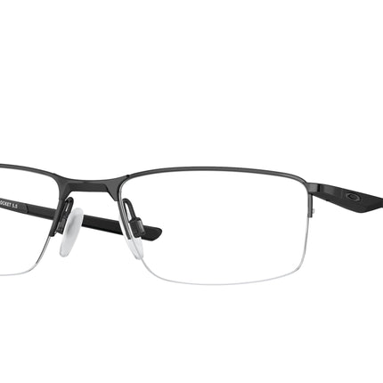 Oakley Optical SOCKET 5.5 OX3218 Rectangle Eyeglasses  321801-Polished Black 56-140-18 - Color Map Black
