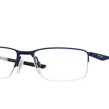 Oakley Optical SOCKET 5.5 OX3218 Rectangle Eyeglasses  321803-Matte Midnight 56-140-18 - Color Map Blue