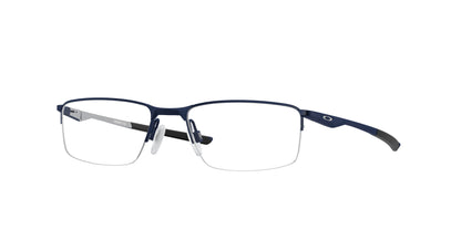 Oakley Optical SOCKET 5.5 OX3218 Rectangle Eyeglasses  321803-Matte Midnight 56-140-18 - Color Map Blue