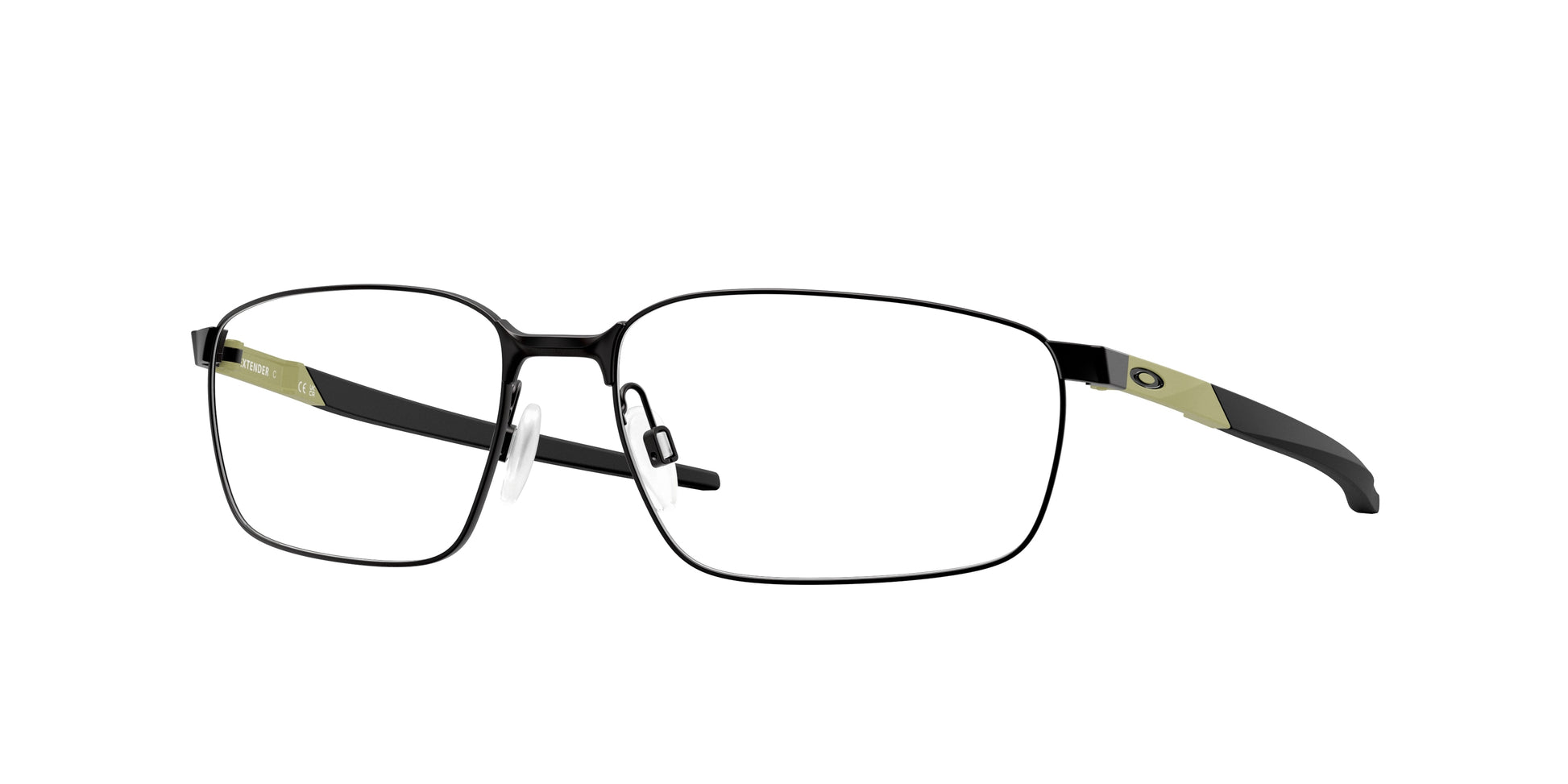 Oakley Optical EXTENDER OX3249 Rectangle Eyeglasses  324905-Satin Black 58-135-16 - Color Map Black