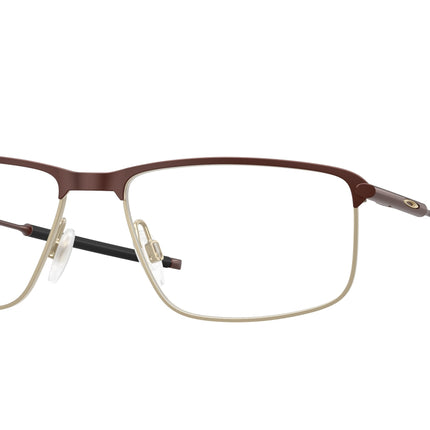 Oakley Optical SOCKET TI OX5019 Rectangle Eyeglasses  501905-Satin Grenache 56-140-17 - Color Map Red