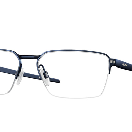Oakley Optical SWAY BAR 0.5 OX5080 Rectangle Eyeglasses  508004-Matte Midnight 56-136-16 - Color Map Blue