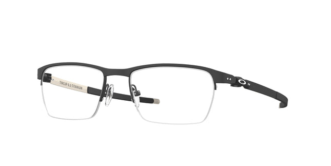 Oakley Optical TINCUP 0.5 TI OX5099 Square Eyeglasses  509901-Powder Coal 53-135-18 - Color Map Black