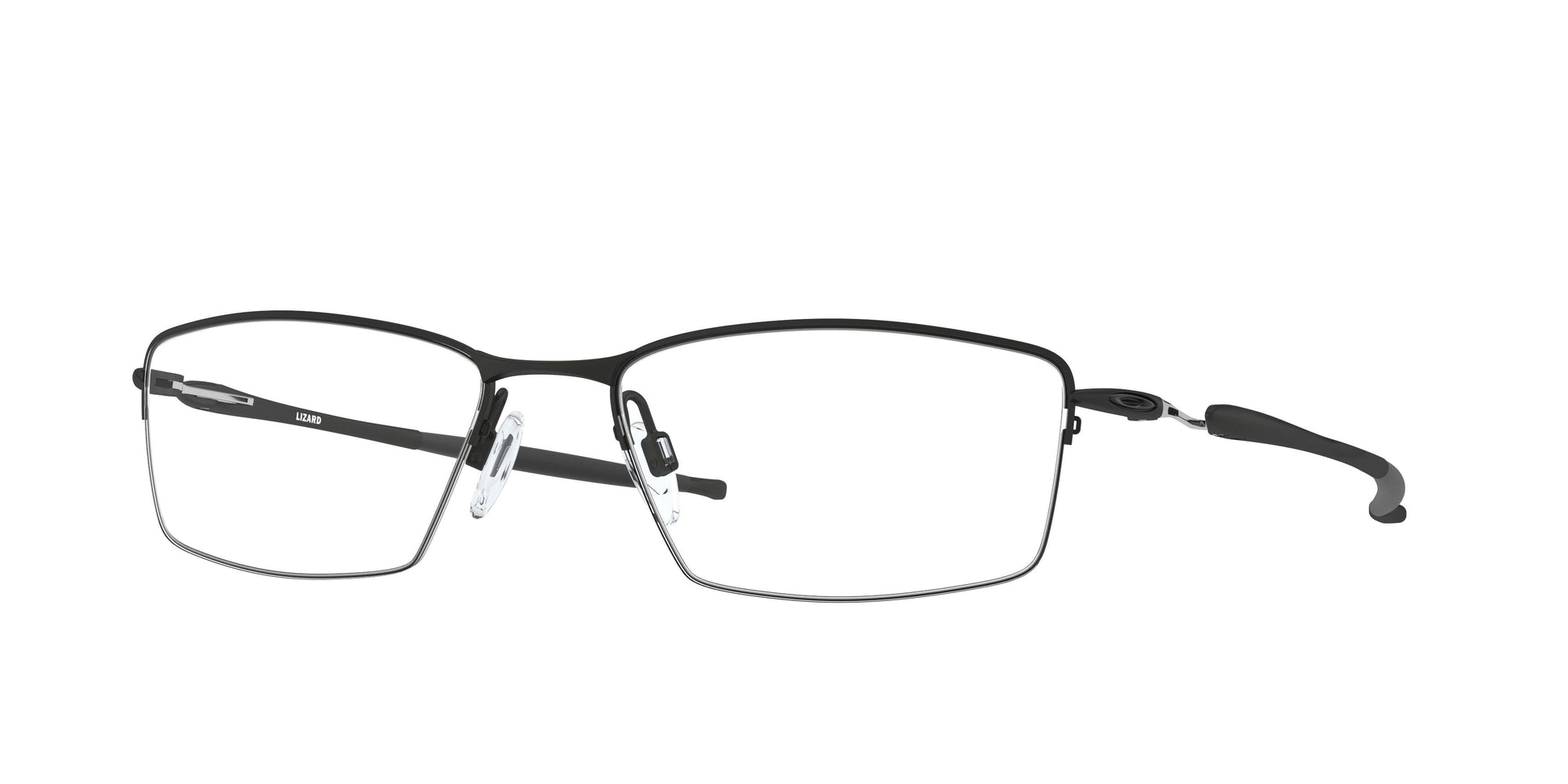 Oakley Optical LIZARD OX5113 Rectangle Eyeglasses  511301-Satin Black 56-135-18 - Color Map Black