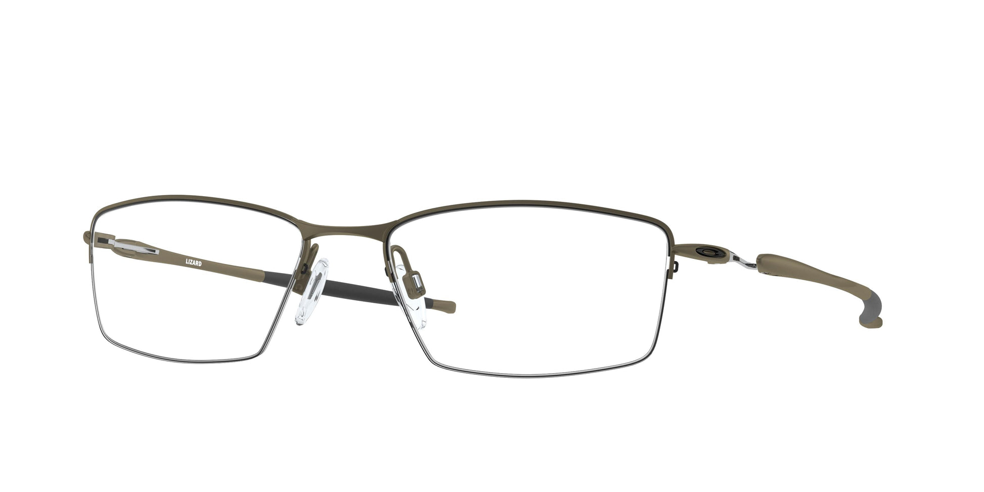 Oakley Optical LIZARD OX5113 Rectangle Eyeglasses  511302-Pewter 56-135-18 - Color Map Grey