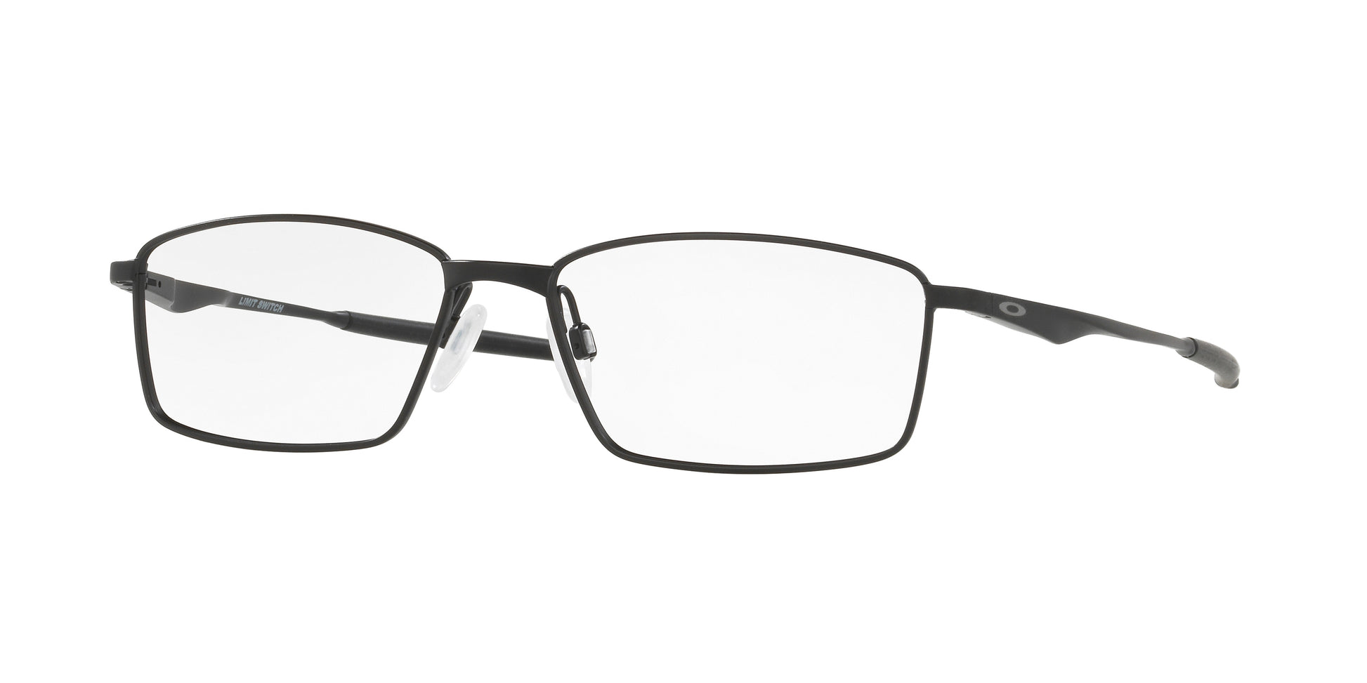 Oakley Optical LIMIT SWITCH OX5121 Rectangle Eyeglasses  512101-Satin Black 55-139-16 - Color Map Black