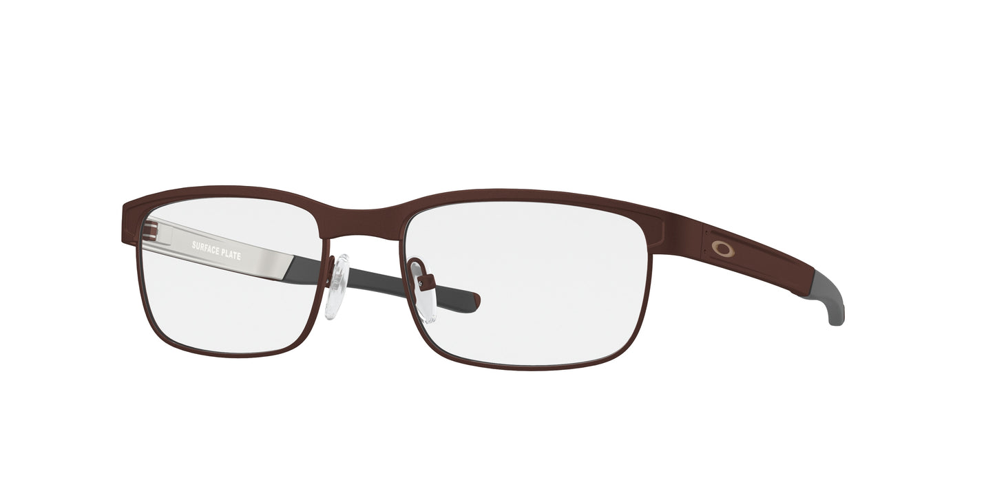 Oakley Optical SURFACE PLATE OX5132 Square Eyeglasses  513205-Satin Corten 54-138-18 - Color Map Brown