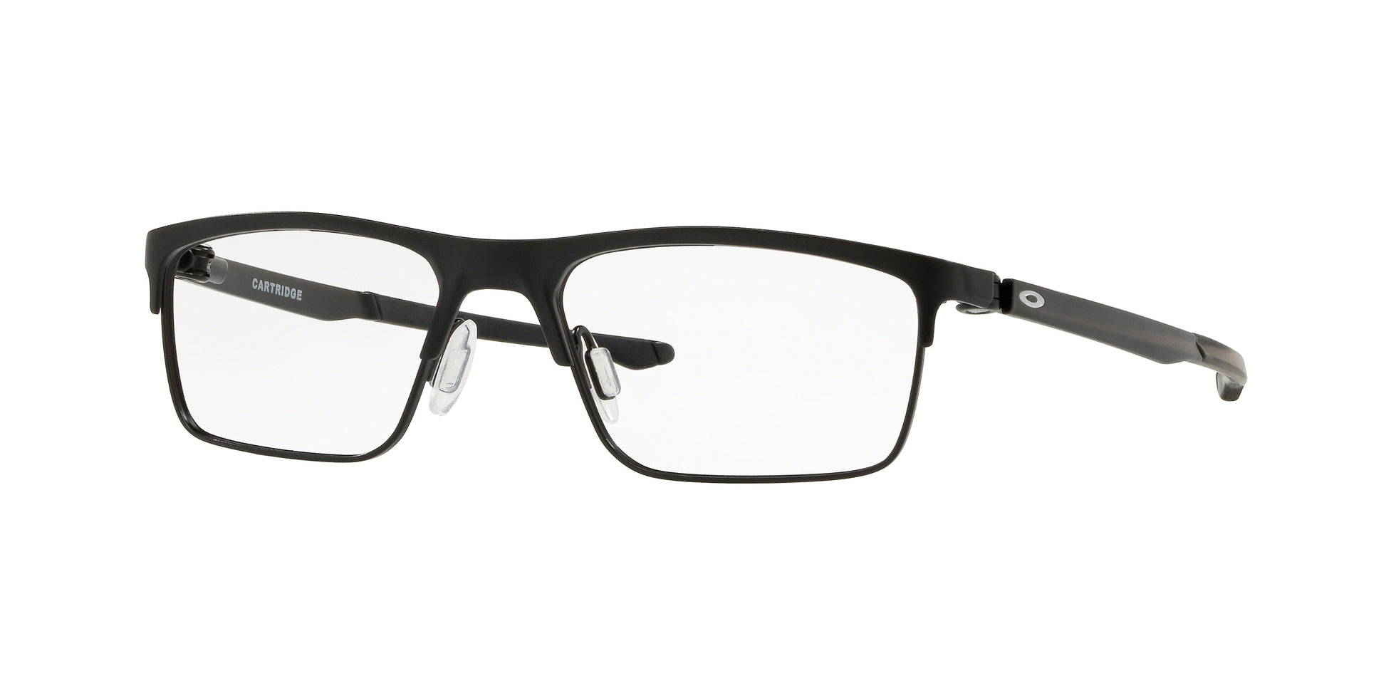 Oakley Optical CARTRIDGE OX5137 Rectangle Eyeglasses  513701-Satin Black 54-137-17 - Color Map Black
