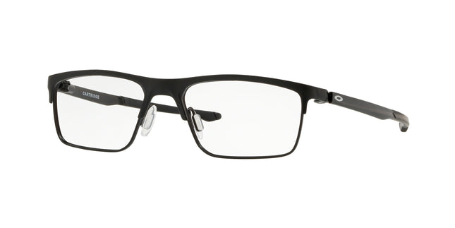 Oakley Optical CARTRIDGE OX5137 Rectangle Eyeglasses  513701-Satin Black 54-137-17 - Color Map Black