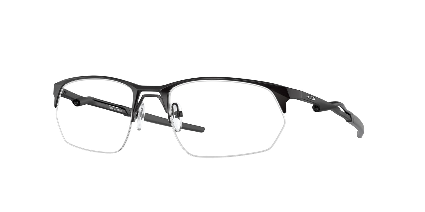 Oakley Optical WIRE TAP 2.0 RX OX5152 Rectangle Eyeglasses  515201-Satin Black 56-140-19 - Color Map Black