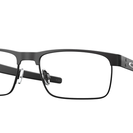 Oakley Optical METAL PLATE TI OX5153 Square Eyeglasses  515301-Satin Black 56-138-18 - Color Map Black
