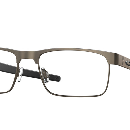 Oakley Optical METAL PLATE TI OX5153 Square Eyeglasses  515302-Pewter 56-138-18 - Color Map Grey