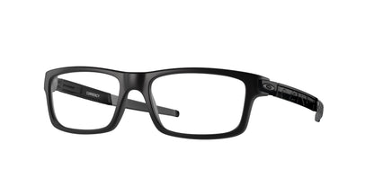 Oakley Optical CURRENCY OX8026 Rectangle Eyeglasses  802601-Satin Black 54-133-17 - Color Map Black