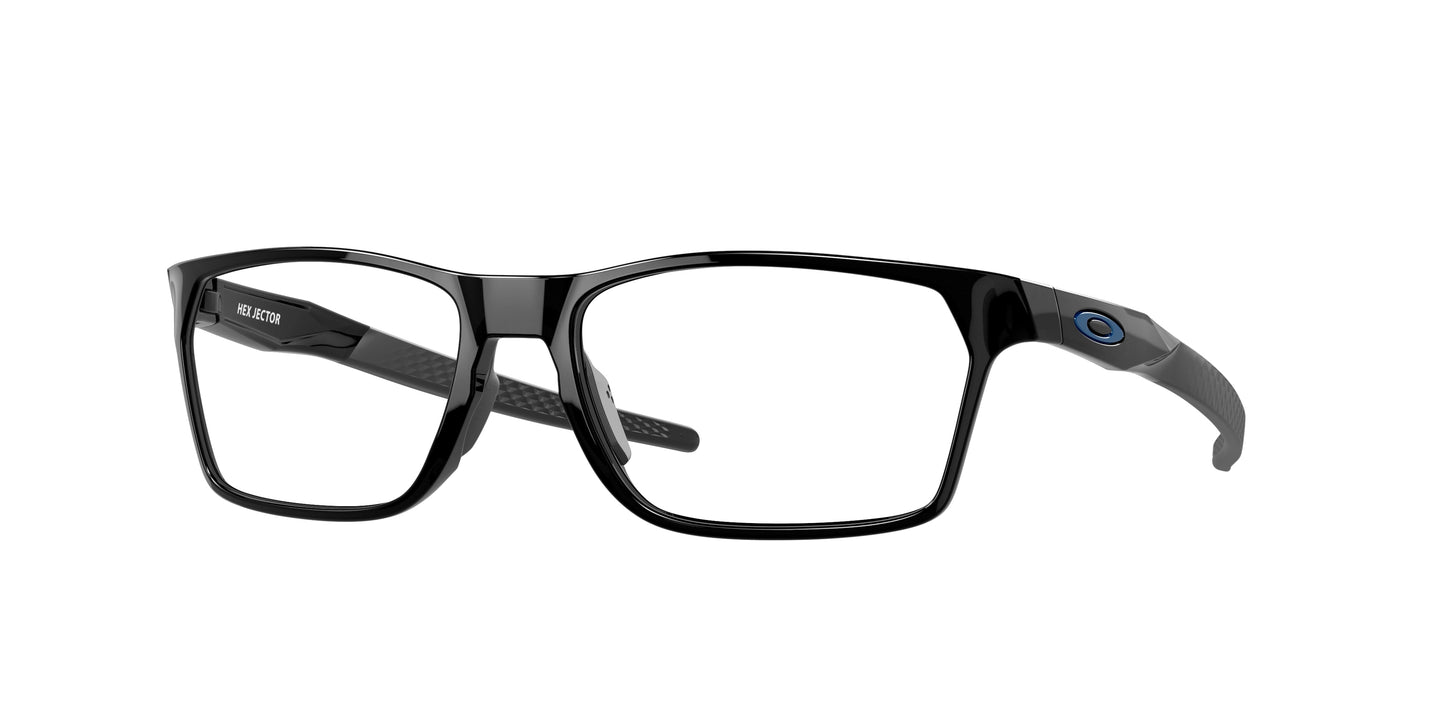 Oakley Optical HEX JECTOR OX8032 Rectangle Eyeglasses  803204-Black Ink 57-141-17 - Color Map Black
