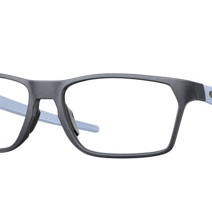 Oakley Optical HEX JECTOR OX8032 Rectangle Eyeglasses  803208-Matte Blue Steel 57-141-17 - Color Map Black