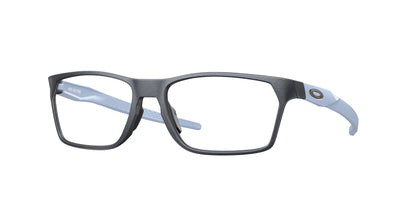 Oakley Optical HEX JECTOR OX8032 Rectangle Eyeglasses  803208-Matte Blue Steel 57-141-17 - Color Map Black