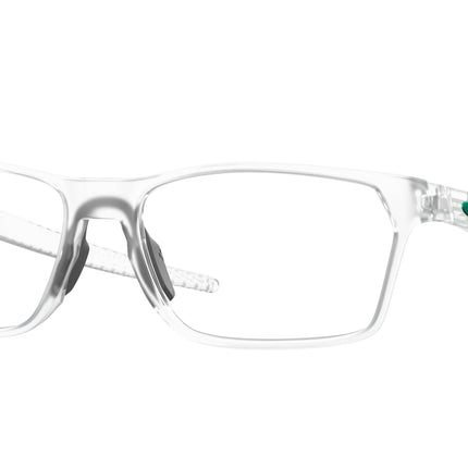Oakley Optical HEX JECTOR OX8032 Rectangle Eyeglasses  803209-Matte Clear 57-141-17 - Color Map Transparent