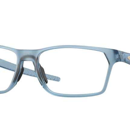 Oakley Optical HEX JECTOR OX8032 Rectangle Eyeglasses  803211-Matte Transparent Abyss 57-141-17 - Color Map Blue